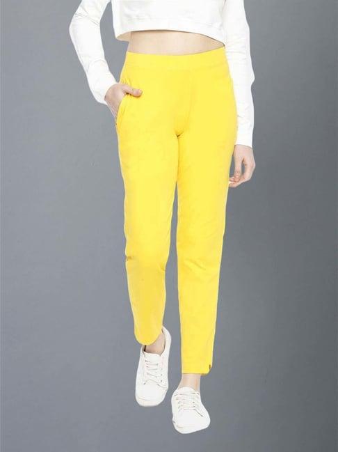 dollar missy yellow cotton pants