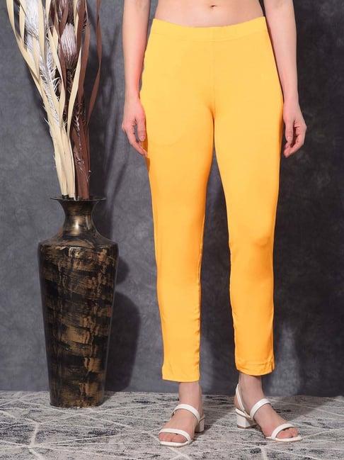 dollar missy mustard cotton pants