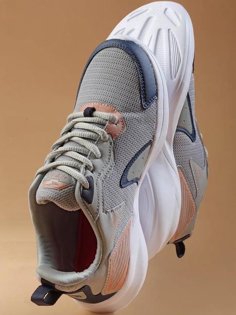 asian women's grey running shoes