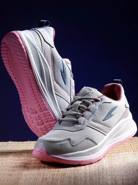 asian women's grey running  shoes