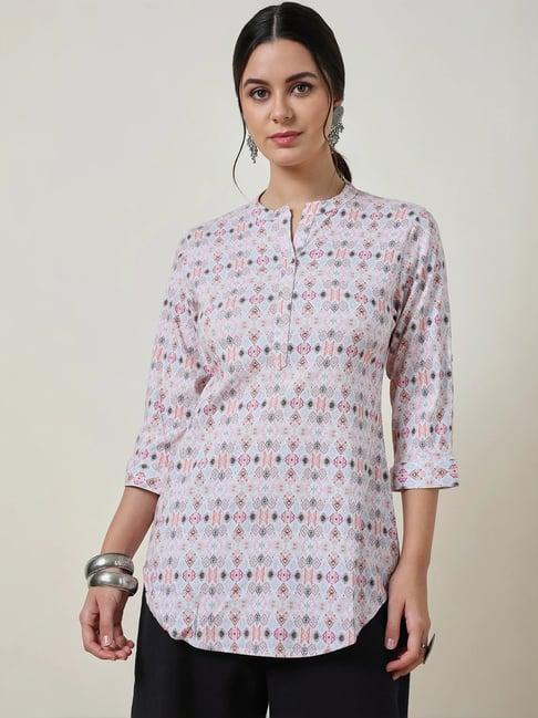 soch off white printed tunic