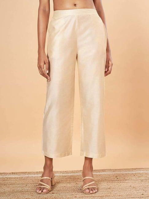 marigold lane off-white plain palazzos