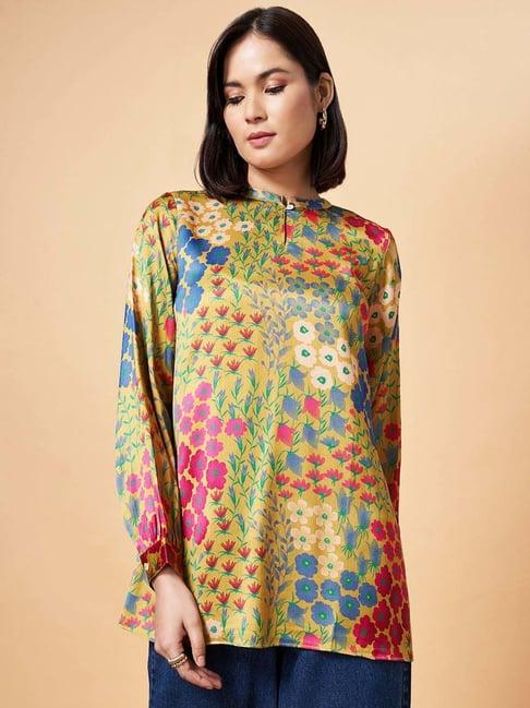 marigold lane multicolored printed tunic