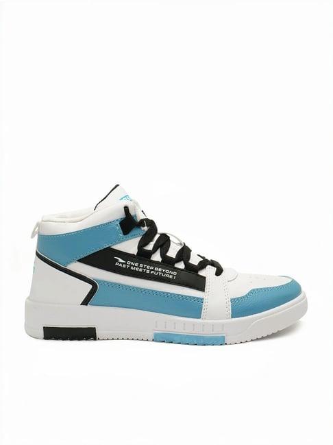 asian men's white ankle high sneakers