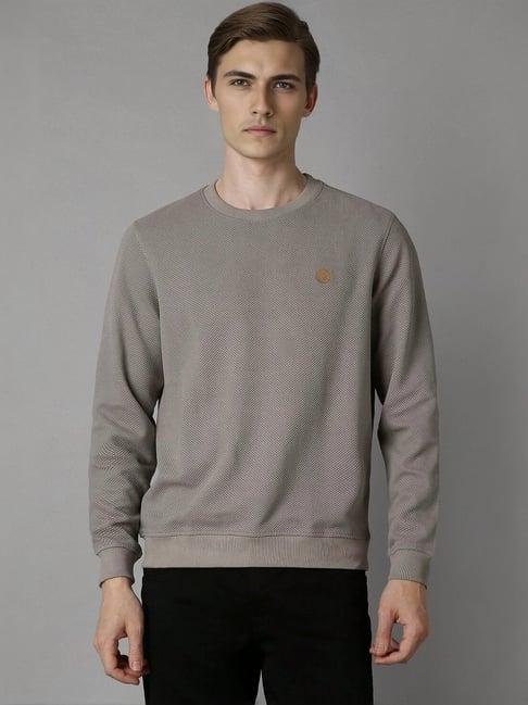 louis philippe grey regular fit sweatshirt