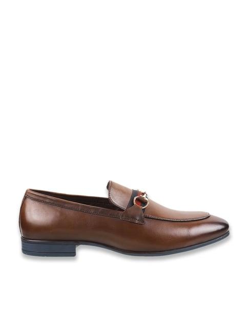 da vinchi by metro men's brown formal loafers