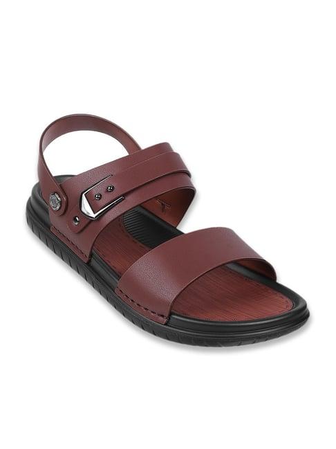 j.fontini by mochi men's brown sling back sandals