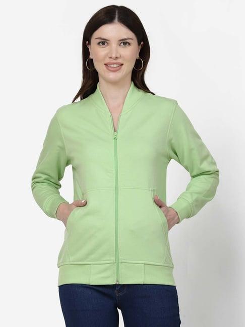 kalt green regular fit jacket