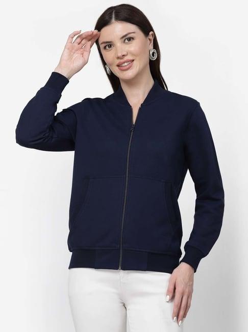 kalt navy regular fit jacket