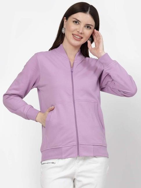 kalt purple regular fit jacket