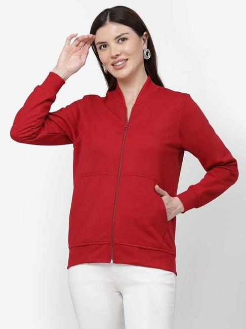 kalt red regular fit jacket