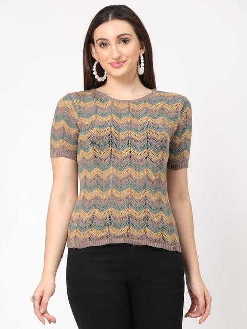 kalt brown crochet top