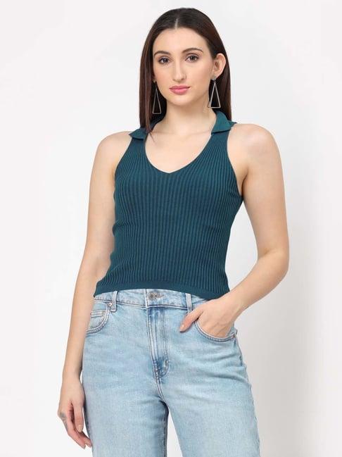 kalt teal tank top