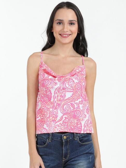 pretty loving thing pink printed top