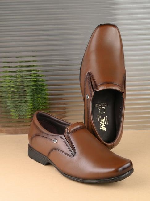 hitz men's brown formal loafers