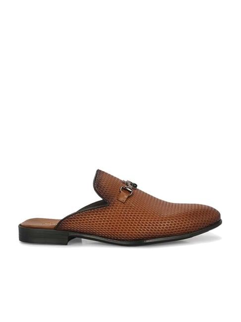 hitz men's tan mule shoes