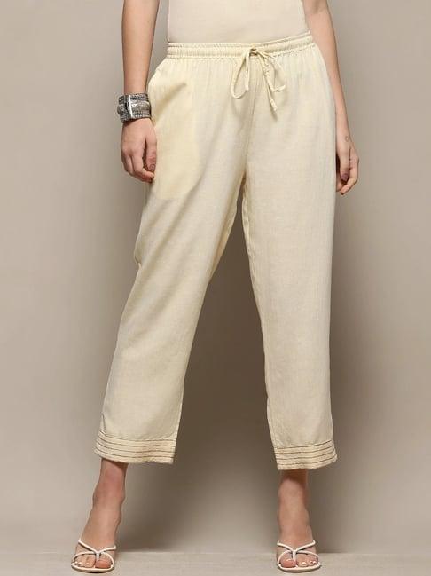 biba cream straight fit palazzos