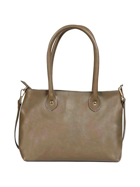 saint g brown solid medium handbag