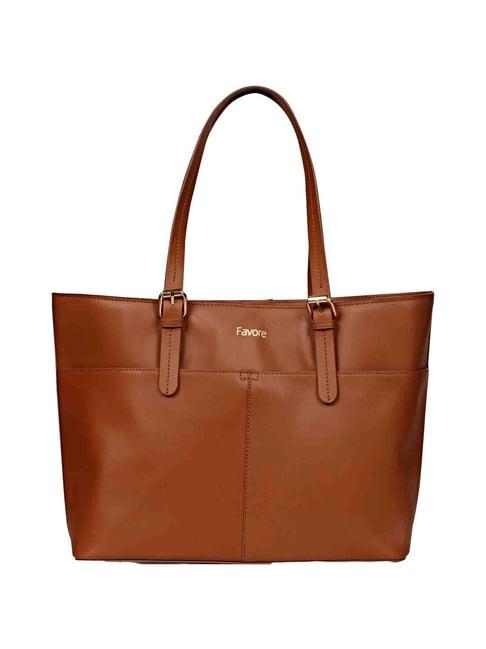 saint g brown solid medium shoulder handbag