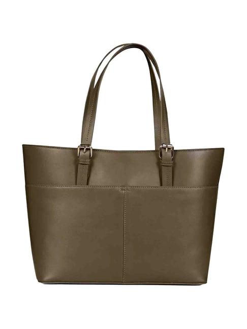 saint g brown solid medium shoulder handbag