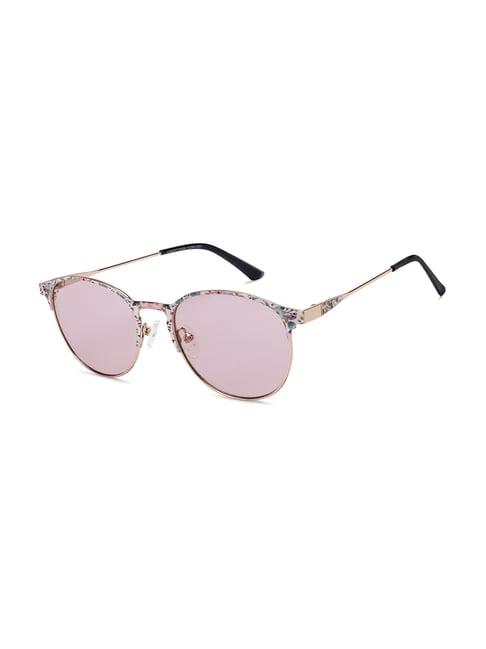 vincent chase pink round uv protection sunglasses for women