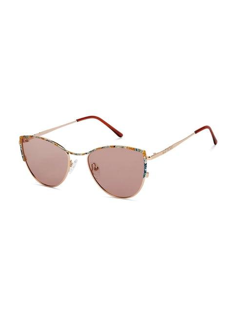 vincent chase beige cat eye polarised and uv protected lens sunglasses for women