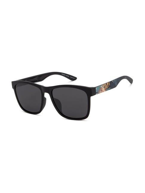 vincent chase grey rectangular polarised and uv protected lens unisex sunglasses