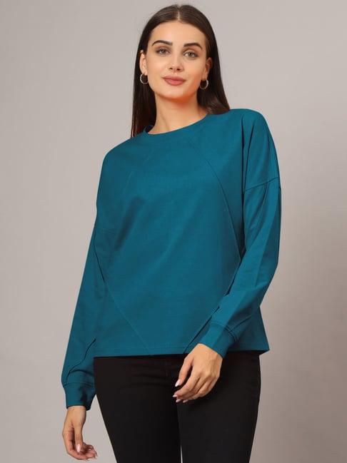 brinns teal pullover