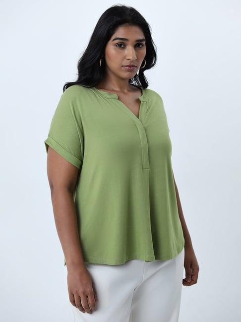 gia by westside green solid top