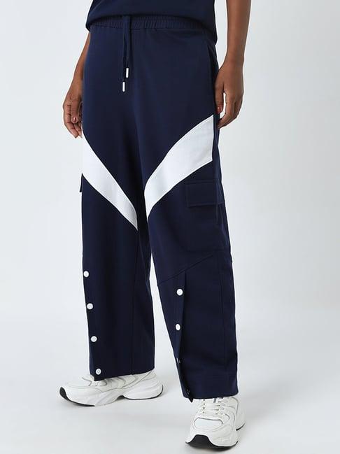 studiofit by westside navy high-rise cotton track pants