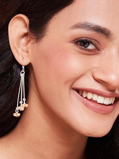 fabindia 92.5 silver danglers earrings for women