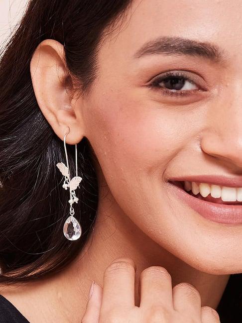 fabindia 92.5 silver danglers earrings for women