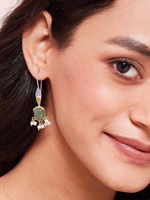 fabindia 92.5 silver danglers earrings for women