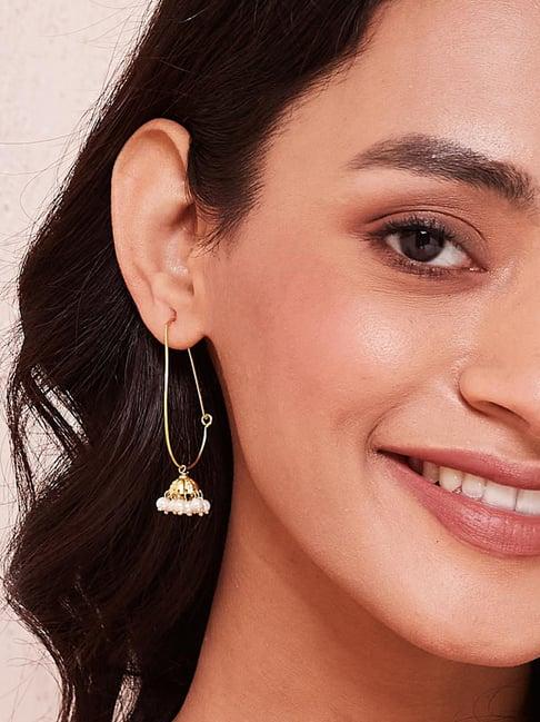 fabindia 92.5 silver jhumkas earrings for women