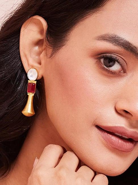 fabindia 92.5 silver danglers earrings for women