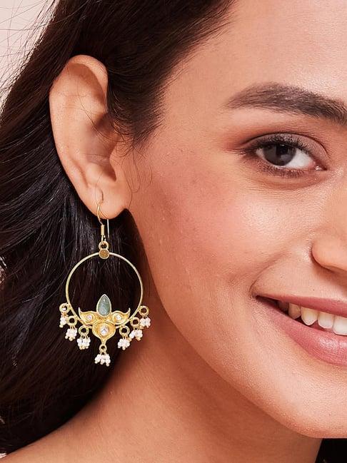 fabindia 92.5 silver danglers earrings for women