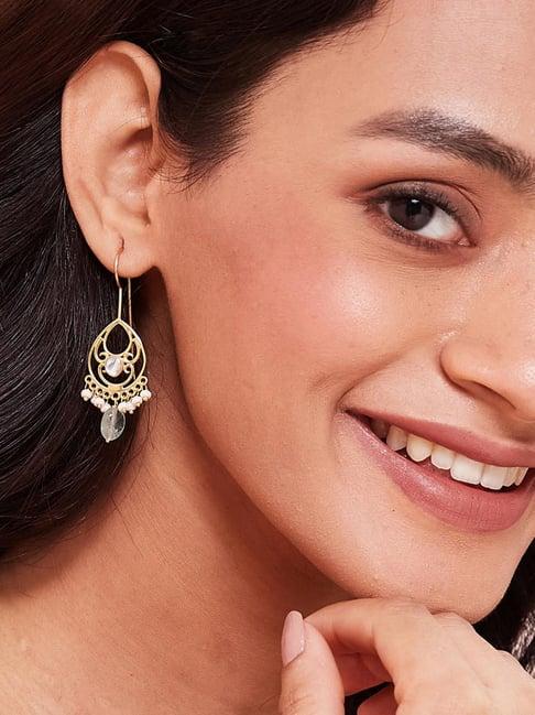 fabindia 92.5 silver danglers earrings for women