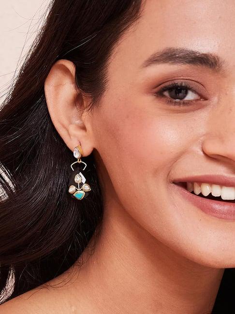 fabindia 92.5 silver danglers earrings for women