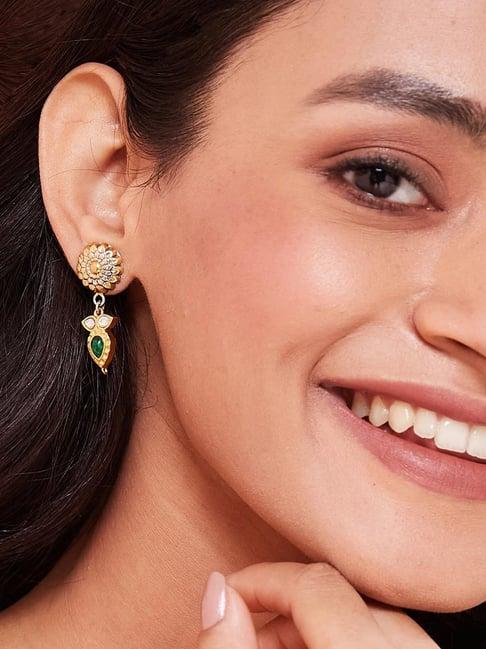 fabindia 92.5 silver danglers earrings for women