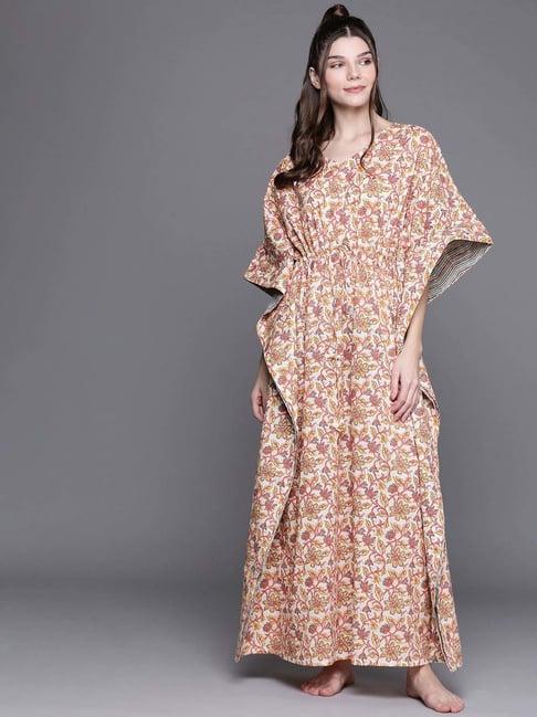 libas multi cotton printed kaftan