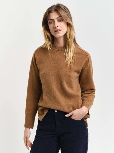 gant brown relaxed fit sweater