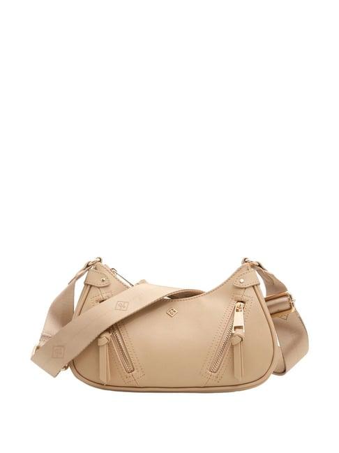 call it spring nude solid small sling handbag