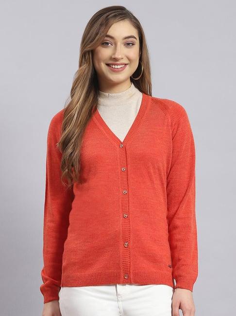 monte carlo rust wool cardigan