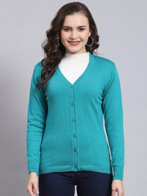 monte carlo turquoise cardigan