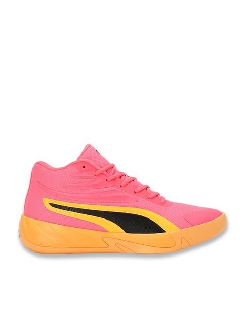 puma men's court pro pink basketball shoes