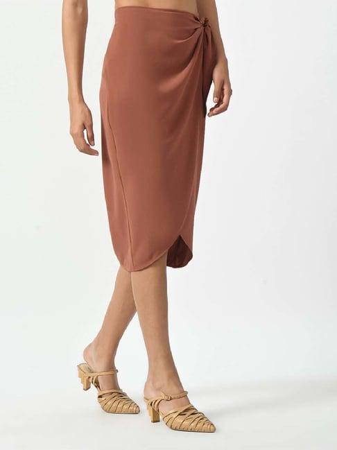 office & you peach shift skirt