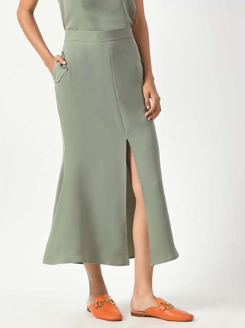 office & you green maxi skirt