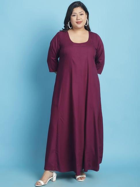 therebelinme plum maxi dress