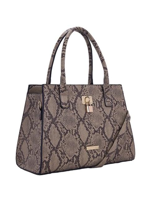 giordano grey printed medium handbag