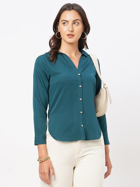 mish teal shirt